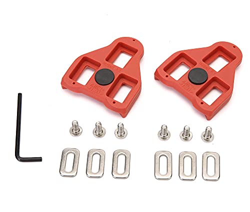 KESCOO Bike Cleats Compatible with Bike and Bike Plus Road Cycling Delta Cleats (9 Degree Float) Indoor Shoes Clips Set for Pedals