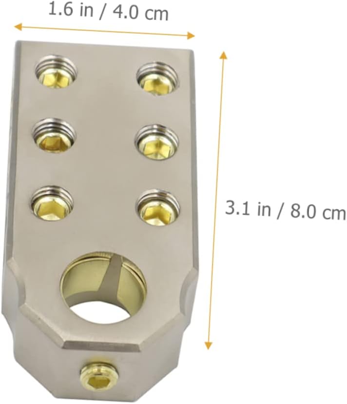 Car Battery Terminal Connector Clamp for Sae Tapered Posts Durable Battery Distribution Block for Vehicles Rvs Trucks and Caravans