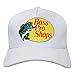 Bass Pro Shops Trucker Hat, Olive, 100% Polyester, Mesh Back Cap with Logo Patch (White)