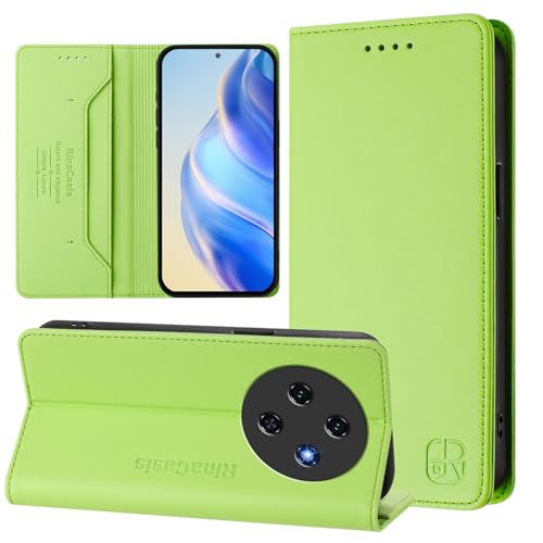 �J�o�[�Ή��@�� for Oukitel C5 2025 �}�O�l�b�g�J���t���b�v�X�^���h�J�[�h�X���b�g�E�H���b�g Green