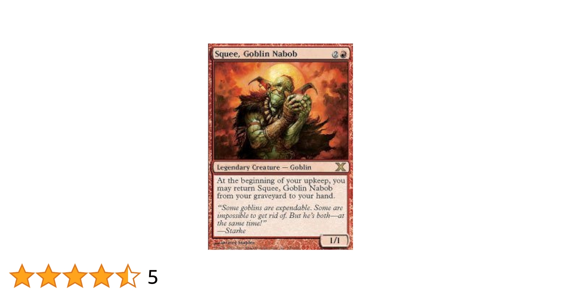 『foil』Squee Goblin Nabob Squee, Goblin Nabob FOIL Modern Masters NM Red Rare MAGIC