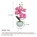 VIVILINEN Mini Flores Artificiales Plásticos Flor de Phalaenopsis realistas Orquídea Mariposa con...