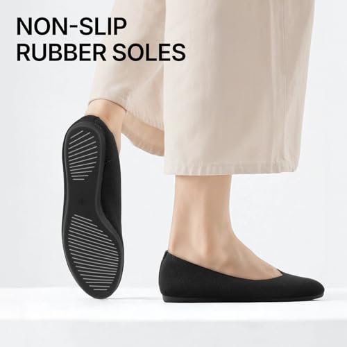 Image of Tanamo Ballet Flats for Women, Soft Knit, Work Travel Everyday Shoes