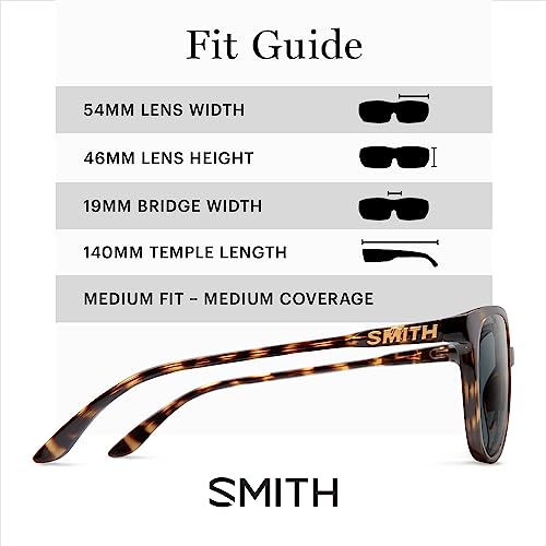Image of SMITH Cheetah Sunglasses with Polarized Lenses - Performance Sports Active Cat Eye Sunglasses - For Women