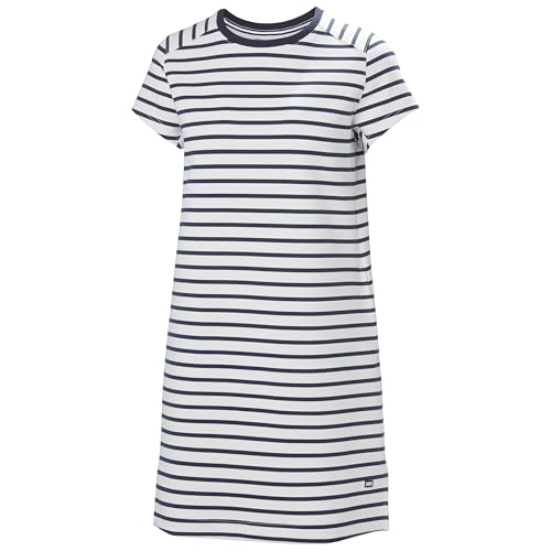 Helly Hansen Capri Dress Freizeitkleid für Damen, 001 weiße und marineblaue Streifen, X-Small