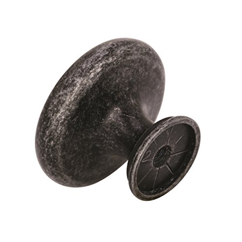 Amerock | Cabinet Knob | Wrought Iron Dark | 1-5/16 Inch (33 Mm) Diameter | Inspirations | 1 Pack | Drawer Knob | Cabinet Hardware #TOP3