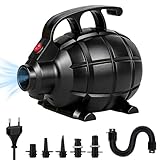 【Sûr et Durable】Ce pompe à air électrique utilise des composants de pointe. Son câble de chargement est fabriqué dans un matériau résistant à la chaleur, ce qui le rend moins susceptible de s'endommager et garantit une utilisation en toute sécurité. La turbine métallique de haute qualité réduit considérablement le bruit et offre une excellente dissipation de la chaleur, ce qui le rend plus durable que les autres pompe electrique.