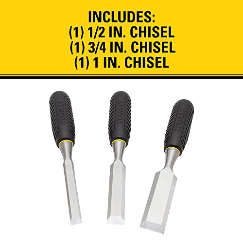 Stanley Chisel Set, 150 Series, Short Blade, Wood, 3-Piece (16-150) #TOP1