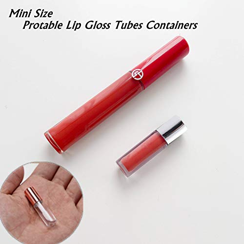 45Pcs Reusable Lipstick Bottle, 1.2 Ml Lip Gloss Tube Empty Lip Gloss Tubes Container Clear Mini Empty Lip Balm Bottles Handmade Cosmetics Subdivision Bottles For Travel Use Diy Cosmetic Storage #TOP4