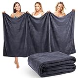 Lureon XXL Badetuch Groß 100x200 cm - Saunahandtuch & Badehandtuch Groß mit 420 g/m² - Saunatuch & Sauna Handtuch als Strandtuch - Stark Saugfähig & Weich für Damen und Herren