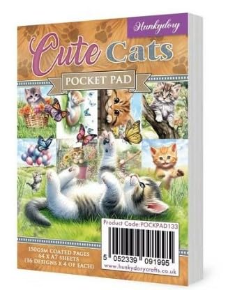 Hunkydory Crafts Cute Cats Pocket Pad