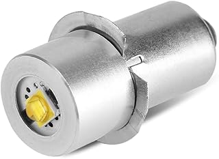 Nikou Yüksek Güçlü Led Dönüşüm Yedek Ampuller Kiti, P13.5S 3W Yedek Ampuller MagLite El Feneri Meşalesi için Yükseltme Ampulü (Boyut: Sıcak Beyaz 4~12V)
