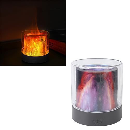 Difusor aromático eléctrico KunEchevyr 300ml con luz y efecto llama miniatura 3