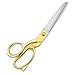SUNLAND Professional Stainless Steel Heavy Duty Tailor Scissors (10 inch, gold hadle)