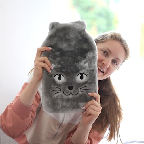 soxo Lustige Wärmflasche Mit Bezug Geschenk Für Frauen Männer Geschenke Lustig Wärmeflasche Katze 2