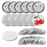 100 Pièces 58mm Badges Personnalisés avec Épingle, Badges Vierges en Fer pour Machine à Ba...