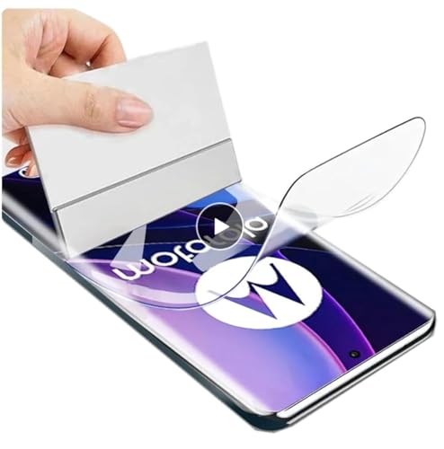 Renwox 2 Película Hidrogel de alta Sensibilidad para Motorola Edge 20 Lite/Edge 20 Fusion 6.7' Protector de Pantalla Transparente Flexible a Prueba de Explosiones Desbloquear la Película Hidráulica