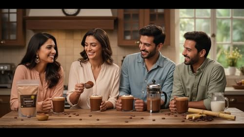 Image of Kokomae Dark Drinking Chocolate Mix | Farm Fresh Organic Cocoa from Tamil Nadu | Made with Organic Cocoa Beans & Cane Sugar | Thick & Rich Hot or Cold Chocolate | Vegan, Gluten-Free | No Preservatives -200gm