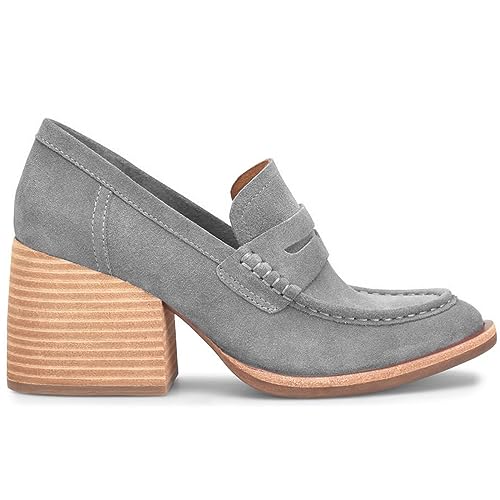 Image of MOOMMO Women Chunky Platform Loafers Pumps Round Closed Toe Slip On Penny Loafers Suede Block High Heels Oxford Shoes Formal Classic Thick Heel Dress Loafer Office Ladies Vintage Comfort 4-11 M US