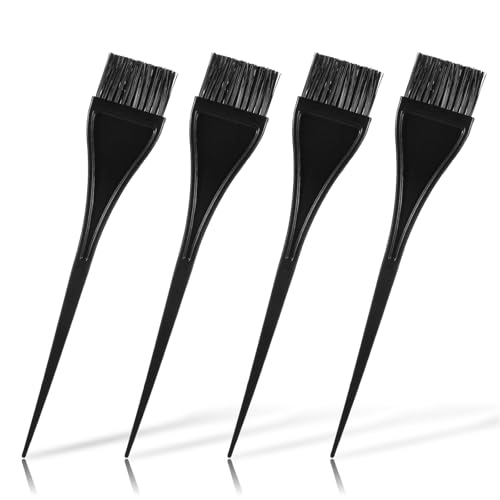 4 Pcs Hair Dye Brushes Applicator, Precision Hairline and Root Application, Hair Color Applicator Brush for Short Hairs, Bangs, and Detail Work