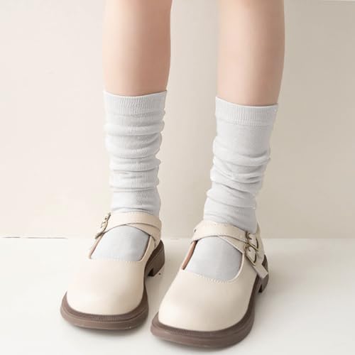 2 Pairs Girls Knee High Socks School Uniform Dress Socks3