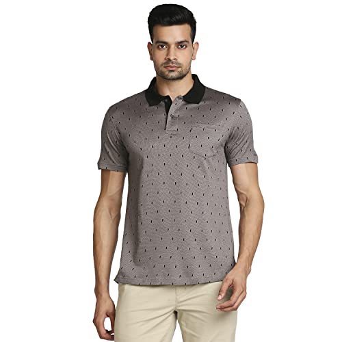 Image of Colorplus Men's Pure Cotton Solid Pattern Classic Fit Polo Neck Half Sleeve Casual T-Shirt