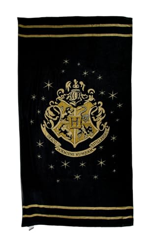 Toalla de baño de Harry Potter Hogwarts multicolor grande de dimensiones 75x150cm 2