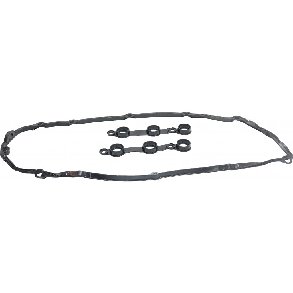 for BMW Z4 Valve Cover Gasket 2003 | w/Spark Plug Tube Seals | 6 Cyl | 2.5L / 2.8L / 3.0L Engine | Rubber Material