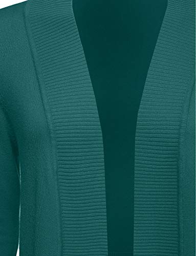 J. LOVNY Women's Open Front Draped Knit Long Sleeve Pocket Sweater Cardigan (S-3XL)4