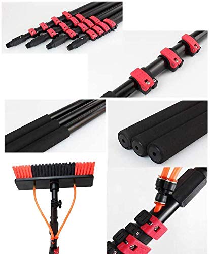 Brosse de lavage télescopique à eau pour vitres et véranda