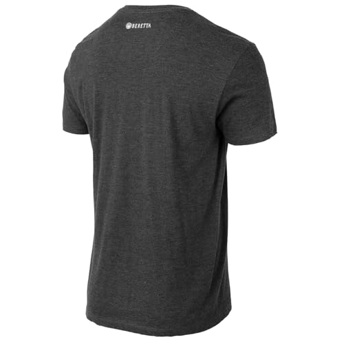 Beretta Men's Trident Logo Print Durable Comfortable Fit Ribbed Crew Neck Short Sleeve Active T-Shirt with Double-Needle Hem2