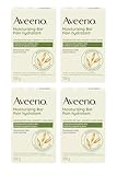 Aveeno Moisturizing Bar with Natural Colloidal Oatmeal for Dry Skin, Fragrance Free, 3 Oz (Pack of 4)