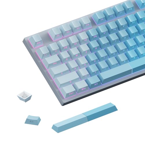 Jeu de 121 touches Cherry Profile en PBT à lettrage latéral et dégradé bleu pour switch MX