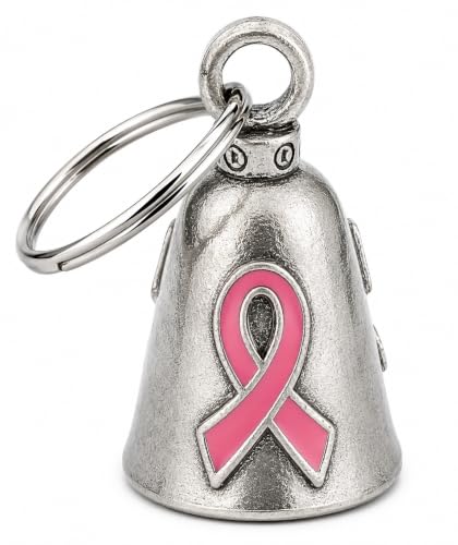 Image of Guardian Bell F ck Cancer Motorcycle Bell w /Keyring & Velvet Gift Bag | Lead-Free Pewter | Good Luck Gift | Made in USA