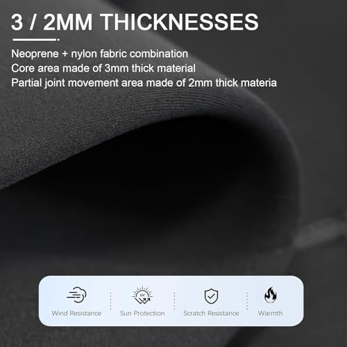 Macacão feminino masculino de neoprene de 3 mm, traje de mergulho de corpo inteiro para homens e mul