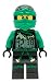 Lego Ninjago Sky Pirates Lloyd Kids Minifigure Light up Alarm Clock | Green/Black | Plastic | 9.5 inches Tall | LCD Display | boy Girl | Official