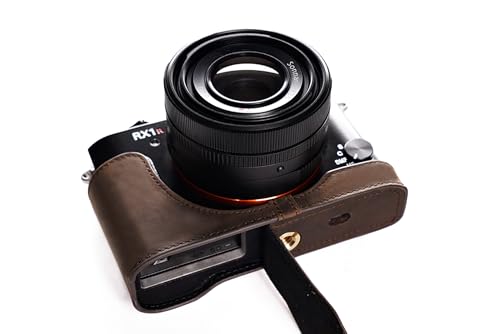 Demi-coque Sony RX1R II cuir véritable évite les rayures