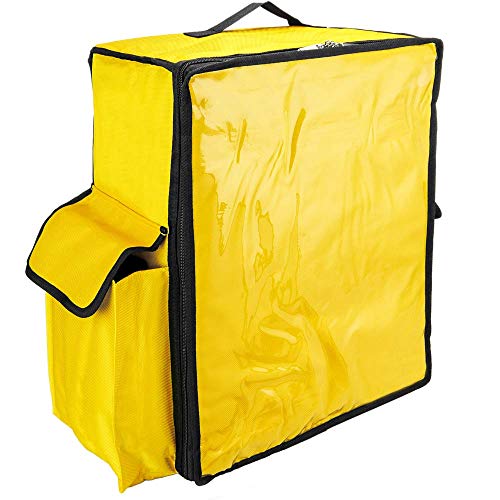 CityBAG - Mochila isotérmica 49 x 50 x 23 cm Amarilla para Entrega de Pedidos de Comida en Moto y Bicicleta