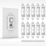 Child Proof Light Switch Cover Guard 10 Pack - Unbreakable Toggle Switch Protector for Kids Safety, Smart Home & Security, 24/7 Protection,White