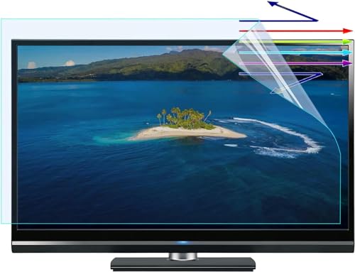 AYCDL Protector De Pantalla para TV De 65 Pulgadas, Película Mate Antirreflejos Y Antirreflejos, Protección Ocular contra La Luz Azul Dañina, 1440 X 809 Mm,65in 1429x804mm