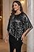 Plus Size Formal Dress Black Long Wedding Guest Elegant Evening Cocktail Party Prom Gala Sequin Cape Mermaid Gowns 2025