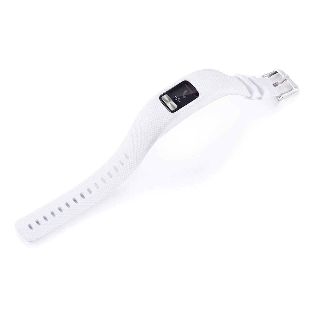 Huwokxix Watch Strap Compatible with Garmin vivofit 4,Adjustable Silicone Sports Strap Replacement Band for Garmin vivofit 4 (Purple+white+red - Image 3