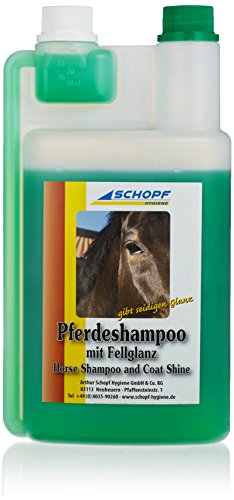 schopf 301219 Caballos, champú con pelo brillo, 1 L
