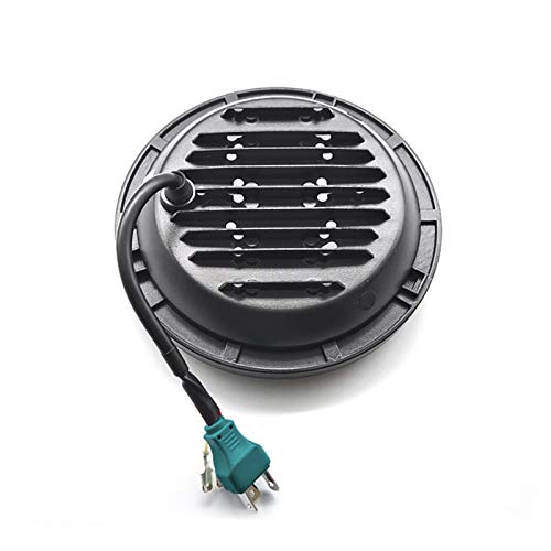 yeacher Farol de LED de motocicleta redondo de 7 polegadas com substituição DRL branco/âmbar para Je