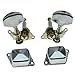 KAISH 3x3 Semi-Closed Guitar Tuning Keys Guitar Tuners Machine Heads for Acoustic or Electric Guitars Chrome