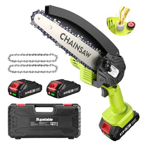 Supstable Mini Cordless Chainsaw – 6-inch &...