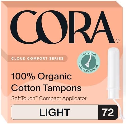 Cora Organic Applicator Tampons - Light Absorbency