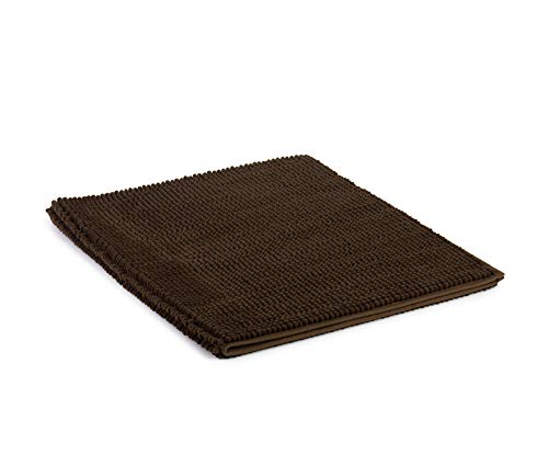 Tapis de bain antidérapant Gözze en microfibre mocca super douce - 3