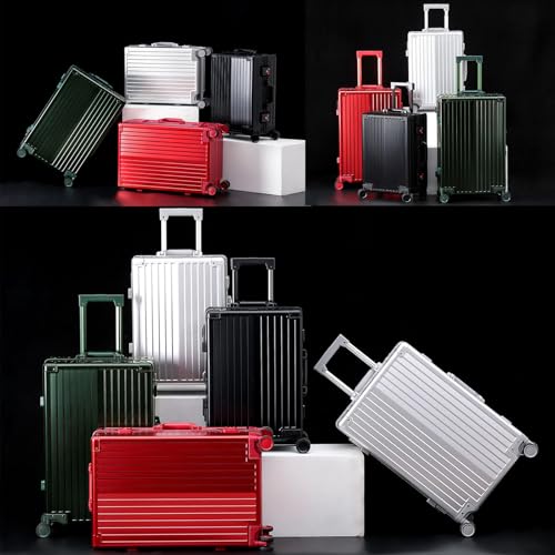 Hardside Luggage, BSX100 All Aluminum Suitcase, Dry and Wet Separation, with TSA Lock, 360° Double Spinner Wheels, Aluminium Frame with 180° Rebound Handle, Waterproof and Durable2