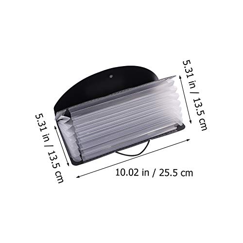 STOBOK Pasta de Documentos Pasta de Arquivos de Plástico Organizadores de Documentos Com Botão de Pr